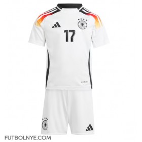 Camiseta Alemania Florian Wirtz #17 Primera Equipación para niños Eurocopa 2024 manga corta (+ pantalones cortos)